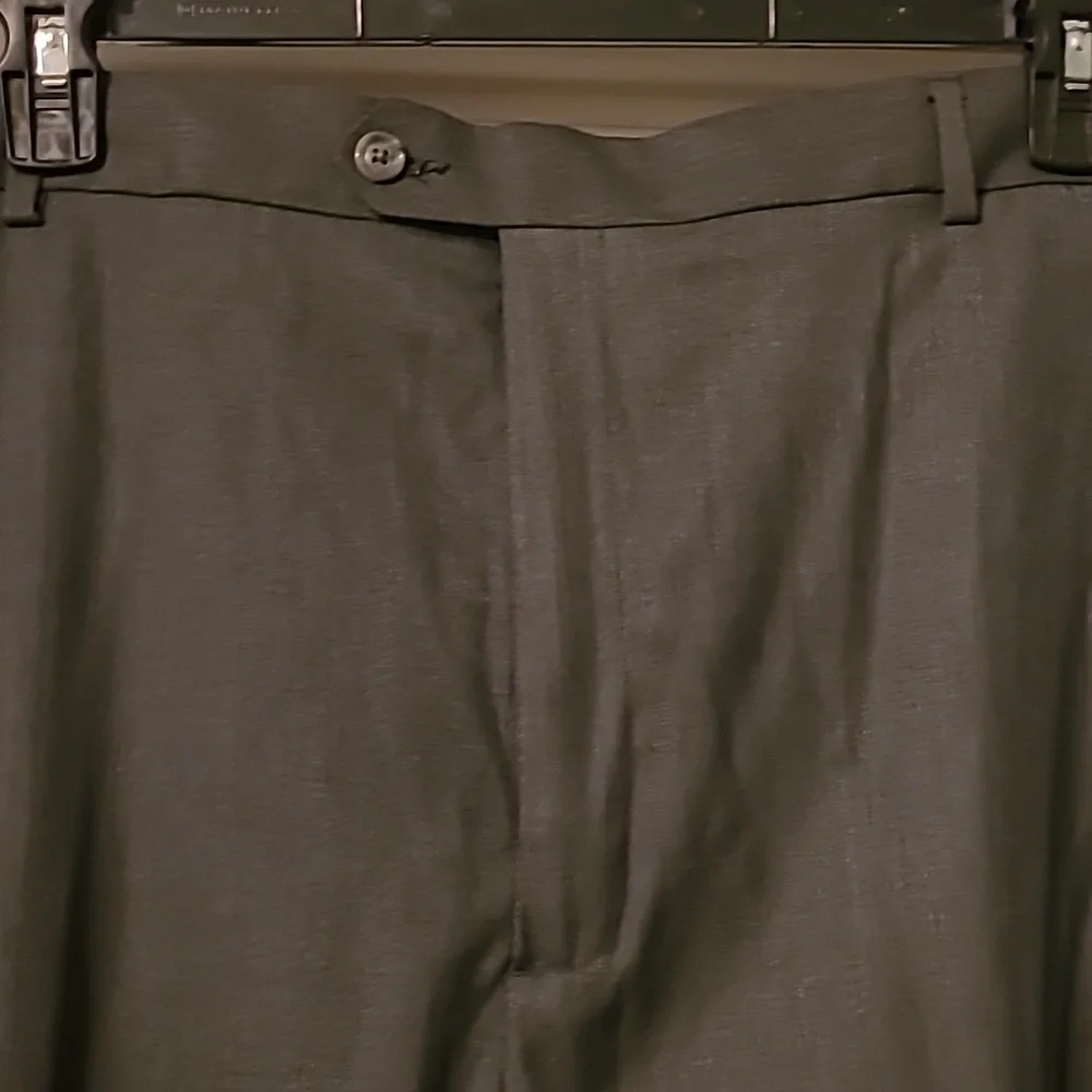 Savane Men's Dark Gray Dress Pants 48x32